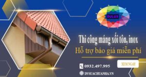 Hỗ trợ tư vấn báo giá máng xối tôn, inox tại Bà Rịa【Miễn phí】