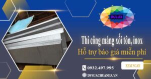 Hỗ trợ tư vấn báo giá máng xối tôn, inox tại Dĩ An【Miễn phí】