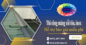Hỗ trợ tư vấn báo giá máng xối tôn, inox tại Long An【Miễn phí】