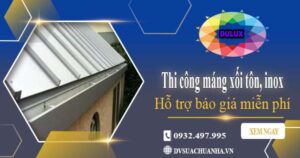 Hỗ trợ tư vấn báo giá máng xối tôn, inox tại Quận 4【Miễn phí】