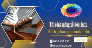 Hỗ trợ tư vấn báo giá máng xối tôn, inox tại Quận 7【Miễn phí】