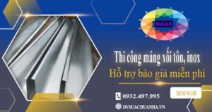 Hỗ trợ tư vấn báo giá máng xối tôn, inox tại Tân Bình【Miễn phí】