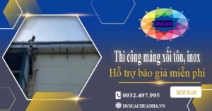 Hỗ trợ tư vấn báo giá máng xối tôn, inox tại Tân Uyên【Miễn phí】
