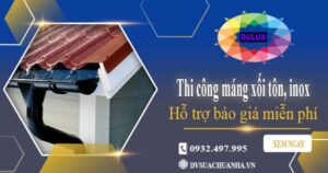 Hỗ trợ tư vấn báo giá máng xối tôn, inox tại Thuận An【Miễn phí】
